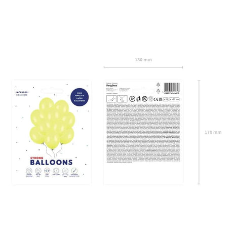 Ballone 27cm Pastel Lemon (10 Stk.)