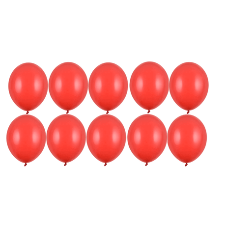 Ballone 27cm Pastel Poppy Red (10 Stk.)