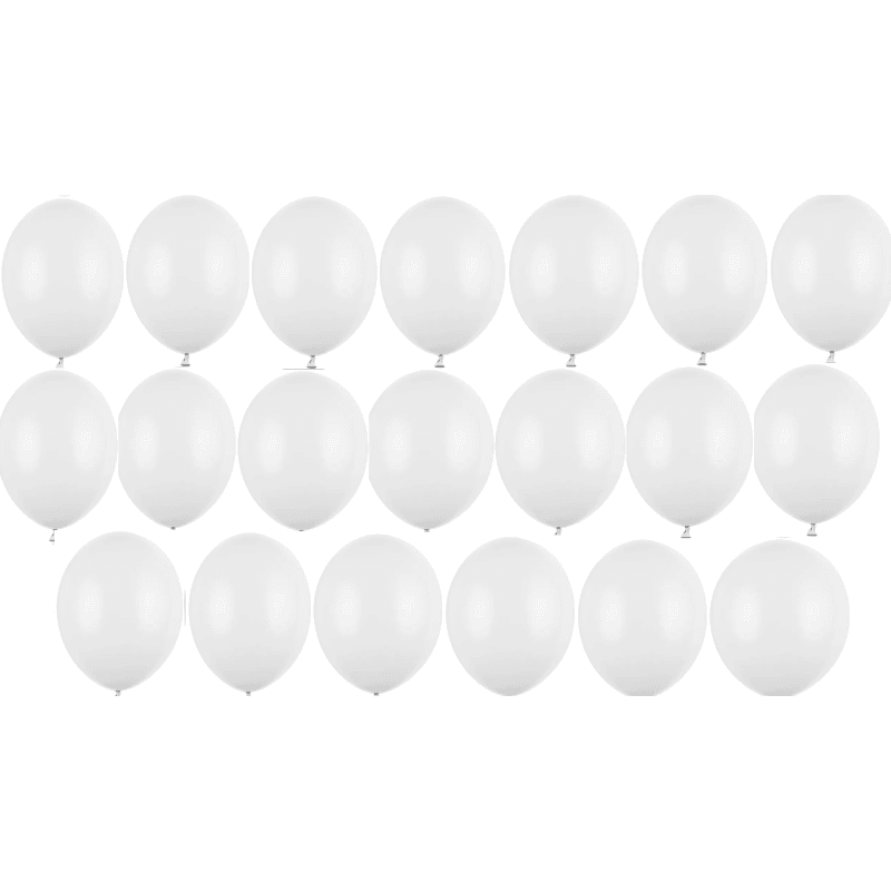 Ballone 27cm Pastel Pure White (10 Stk.)