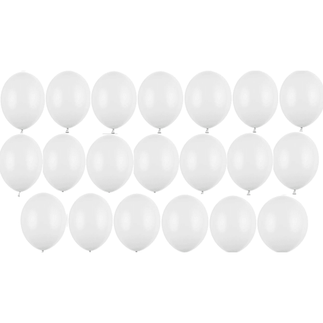 Ballone 27cm Pastel Pure White (10 Stk.)