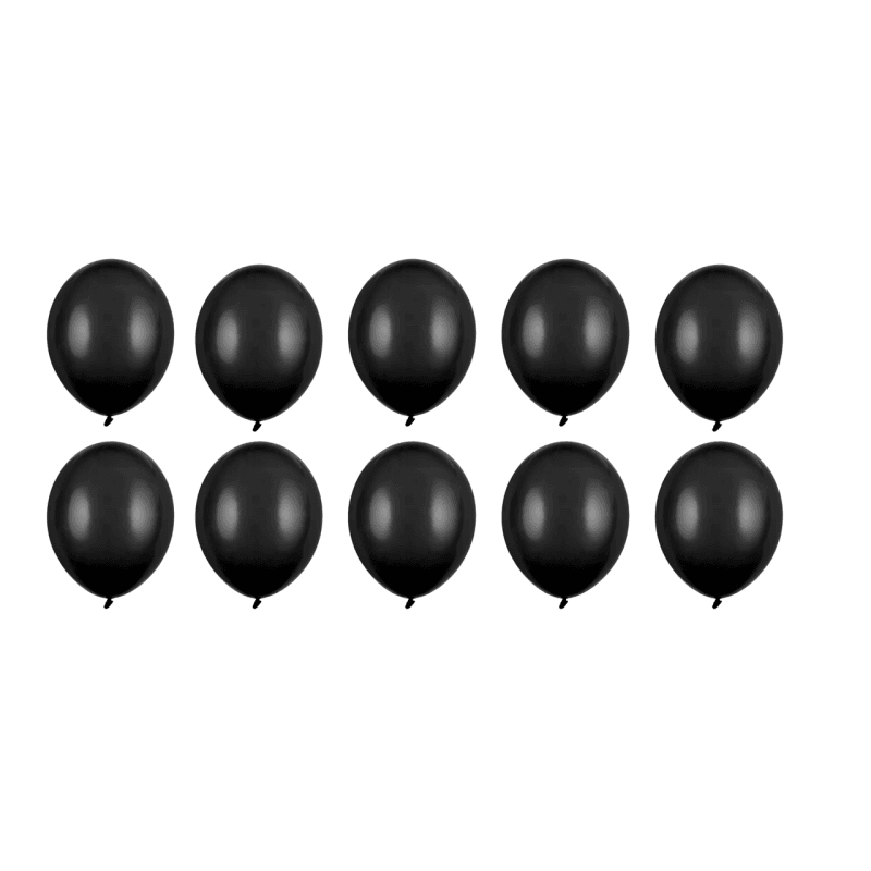 Ballone 30cm, Metallic Black (10 Stk.)