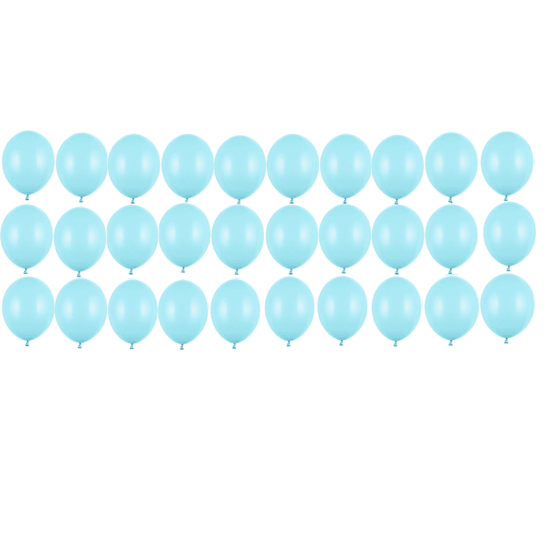 Ballone 30cm, Pastel Light Blue (10 Stk.)