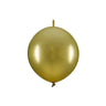Ballone 33cm Link Pastell Gold (20 Stk.)