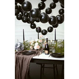 Ballone 33cm Link Pastell Schwarz (20 Stk.)