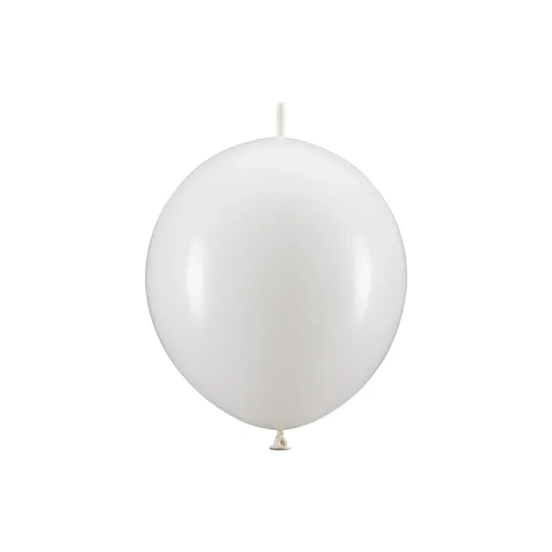 Ballone 33cm Link Pastell Weiss (20 Stk.)