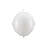 Ballone 33cm Link Pastell Weiss (20 Stk.)