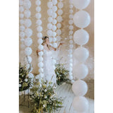 Ballone 33cm Link Pastell Weiss (20 Stk.)