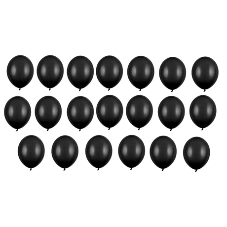 Ballone 30cm Eco, Pastell schwarz (10 Stk.)