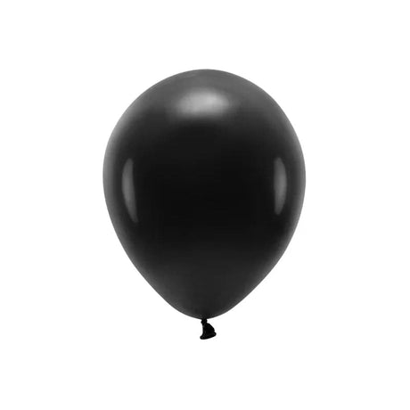Ballone Eco 30cm Pastell schwarz (10 Stk.)