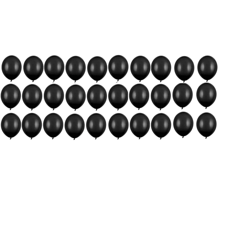 Ballone 30cm Eco, Pastell schwarz (10 Stk.)