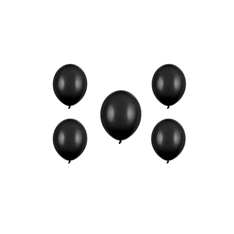 Ballone 30cm Eco, Pastell schwarz (10 Stk.)