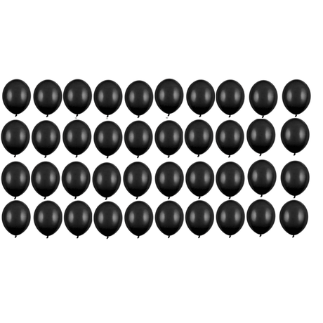 Ballone 30cm Eco, Pastell schwarz (10 Stk.)