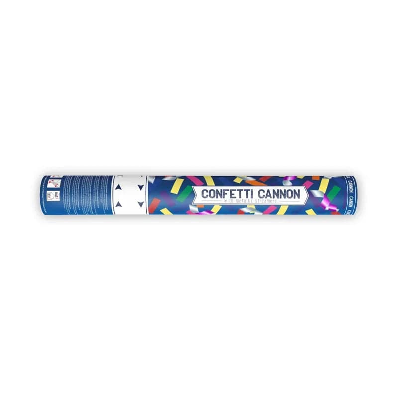 Konfettikanone Streifen 40cm Pastell Mix (1 Stk.)