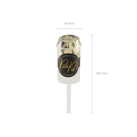 Push-Pop-Konfetti gold Mix (1Stk.)
