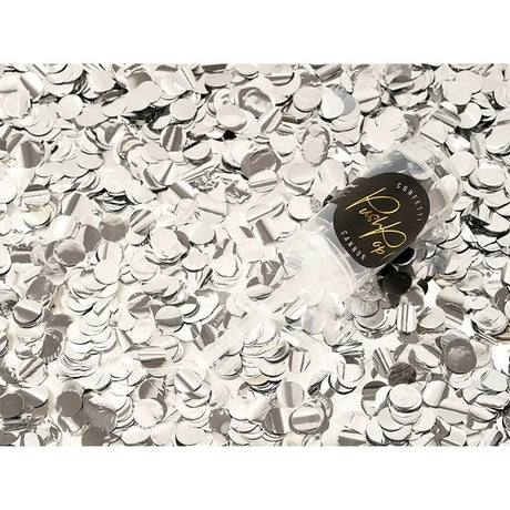 Push-Pop-Konfetti silber Mix (1Stk.)