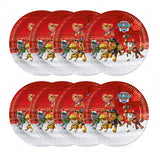 Teller Paw Patrol 23cm, Metallic Mix (8 Stücke)