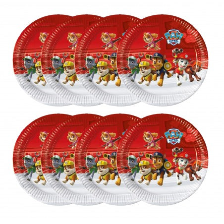 Teller Paw Patrol 23cm, Metallic Mix (8 Stücke)