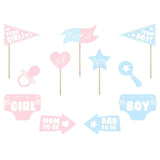 Fotorequisiten Gender reveal 29cm Pastell Mix (11 Stk.)