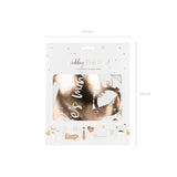 Fotorequisiten Hochzeit 24cm Metallic roségold (12 Stk.)