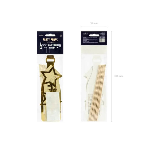 Fotorequisiten Party Props 42cm Metallic gold (8 Stk.)