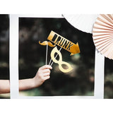 Fotorequisiten Party Props 42cm Metallic gold (8 Stk.)