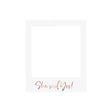 Fotorequisiten She said yes 59cm Pastell weiss (1 Stk.)
