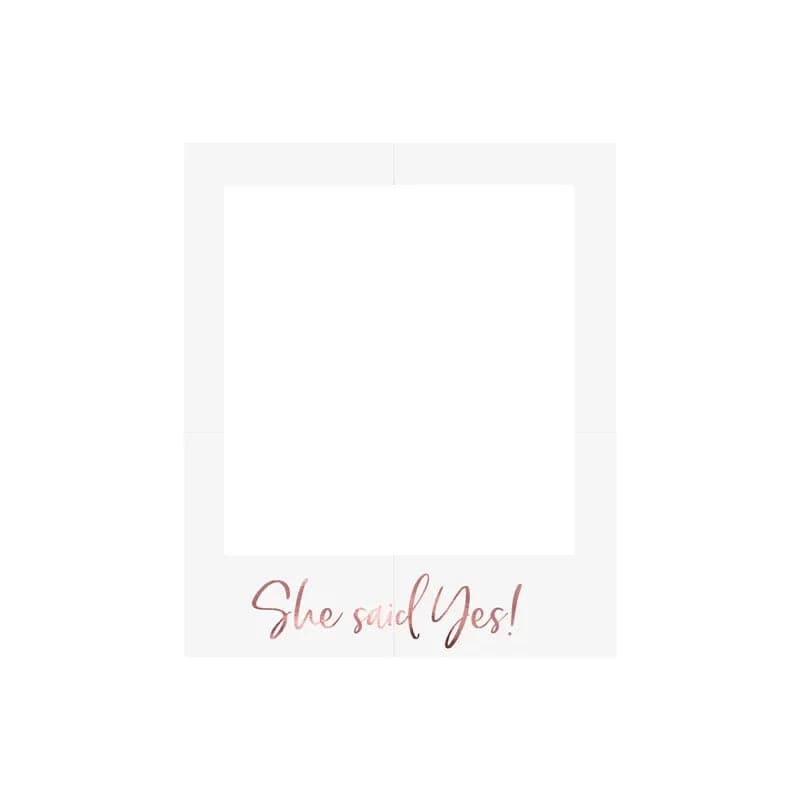 Fotorequisiten She said yes 59cm Pastell weiss (1 Stk.)