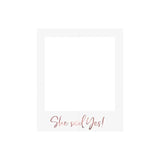 Fotorequisiten She said yes 59cm Pastell weiss (1 Stk.)