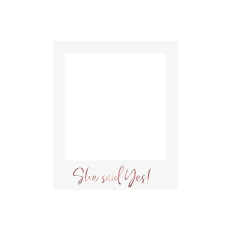 Fotorequisiten She said yes 59cm Pastell weiss (1 Stk.)