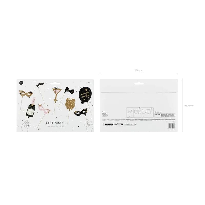 Fotorequisiten Silvester Let’s Party 29cm Metallic Mix (9