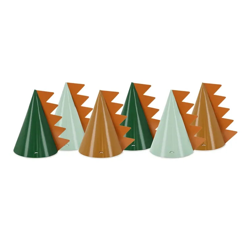 Party Hut Dinosaurier 14cm Metallic Mix (6 Stk.)