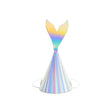 Party Hut Meerjungfrau 18cm Metallic schillernd (6 Stk.)