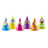 Party Hut Monster 16cm Metallic Mix (6 Stk.)