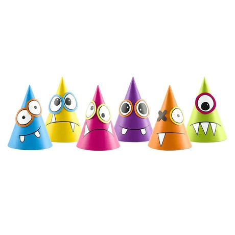 Party Hut Monster 16cm Metallic Mix (6 Stk.)