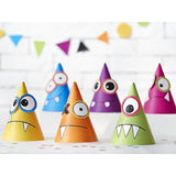 Party Hut Monster 16cm Metallic Mix (6 Stk.)