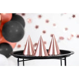 Party Hut Uni 16cm Metallic roségold (6 Stk.)