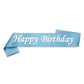 Schärpe Happy Birthday 9.5cm x 160cm Stoff div. Farben (1