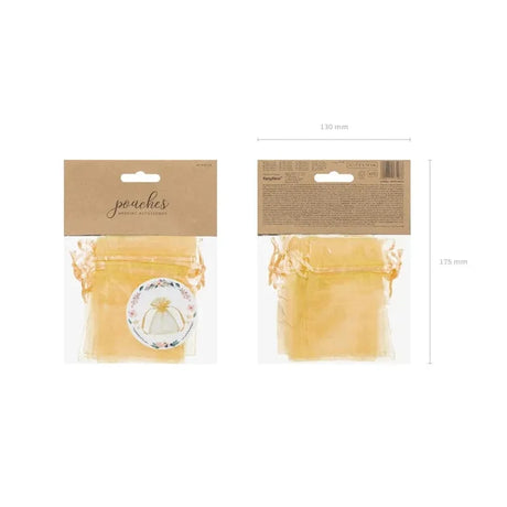 Organzabeutel gold 10cm (10 Stk.)
