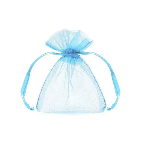 Organzabeutel hellblau 10cm (10 Stk.)