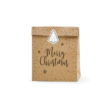 Geschenktasche Merry Christmas 25cm x 11cm x 27cm (3 Stk.)