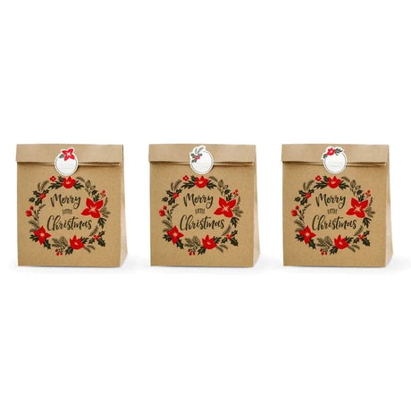 Geschenktasche Merry little Christmas 25cm x 11cm x 27cm (3