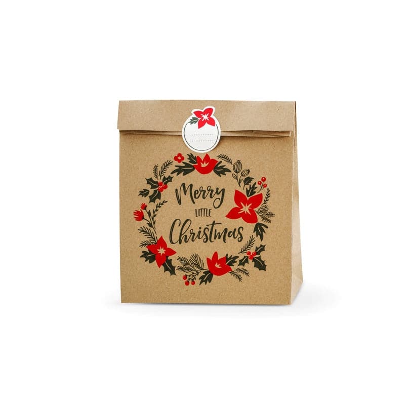 Geschenktasche Merry little Christmas 25cm x 11cm x 27cm (3