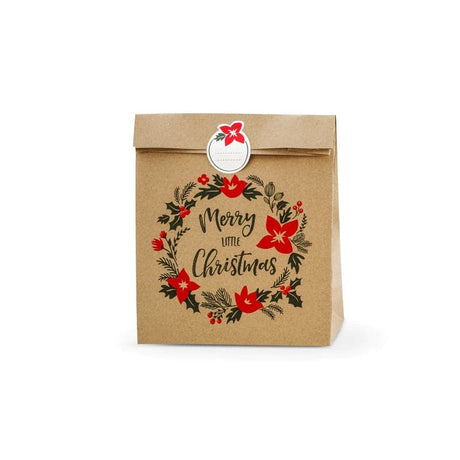 Geschenktasche Merry little Christmas 25cm x 11cm x 27cm (3