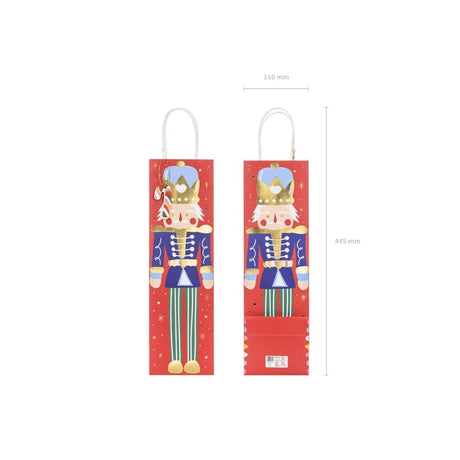 Geschenktasche Nussknacker 11cm x 36cm x 10cm