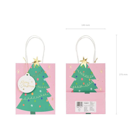 Geschenktasche Weihnachtsbaum 14cm x 20.5cm x 8cm