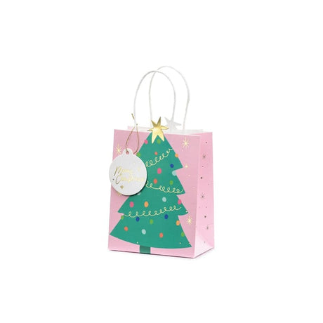 Geschenktasche Weihnachtsbaum 14cm x 20.5cm x 8cm