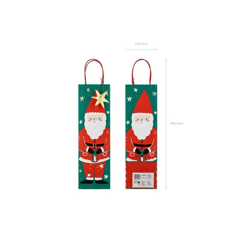 Geschenktasche Weihnachtsmann 11cm x 36cm x 10cm