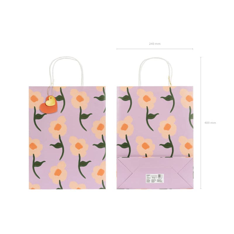 Geschenktüte Blumen Mix 10x24x32 cm (1 Stk.)