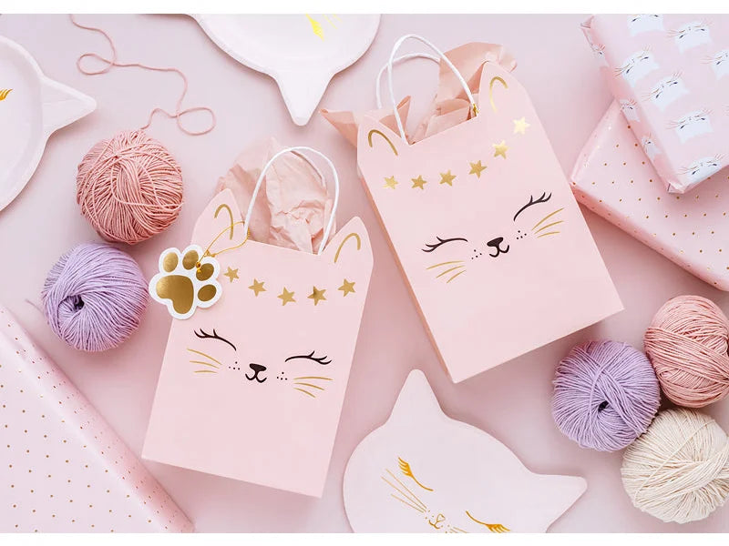 Katzen-Geschenktasche mix 18 x 10,5 x 27,5 cm