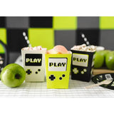 Popcorn Boxen Game on 7cm x 12cm Pastell weiss (6 Stk.)